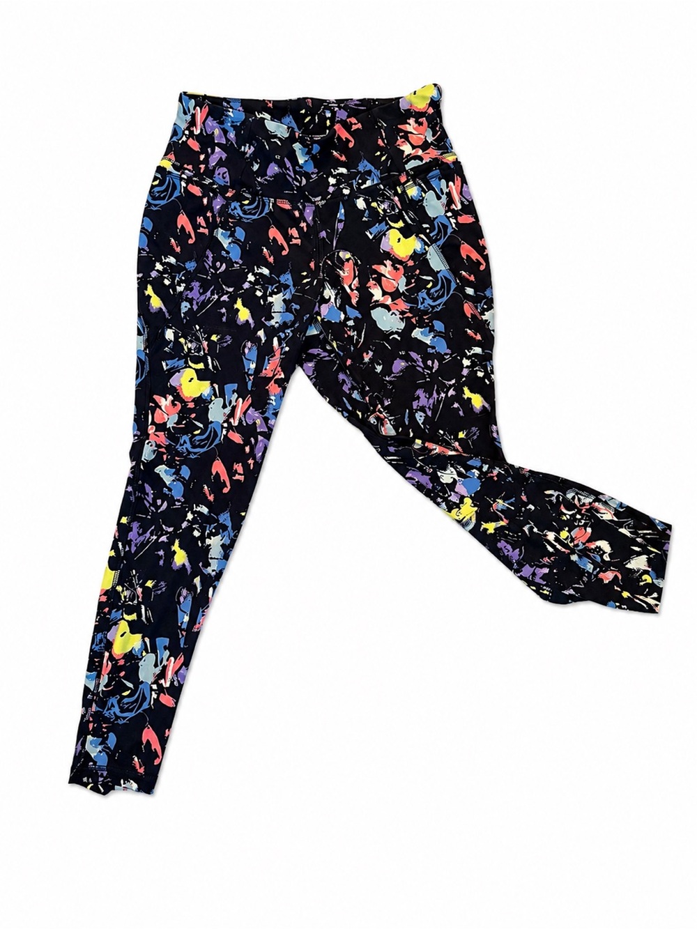 LIVI Lane Bryant 7/8 Active Leggings Size 14/16 Abstract Print w/Pockets